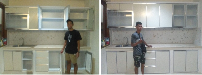 kitchen set acp putih pak mirza