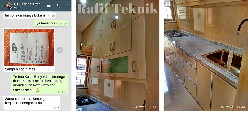 project kitchen set bu sabrina jakarta