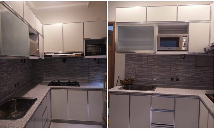 kitchen set aluminium bu siti di bekasi tambun