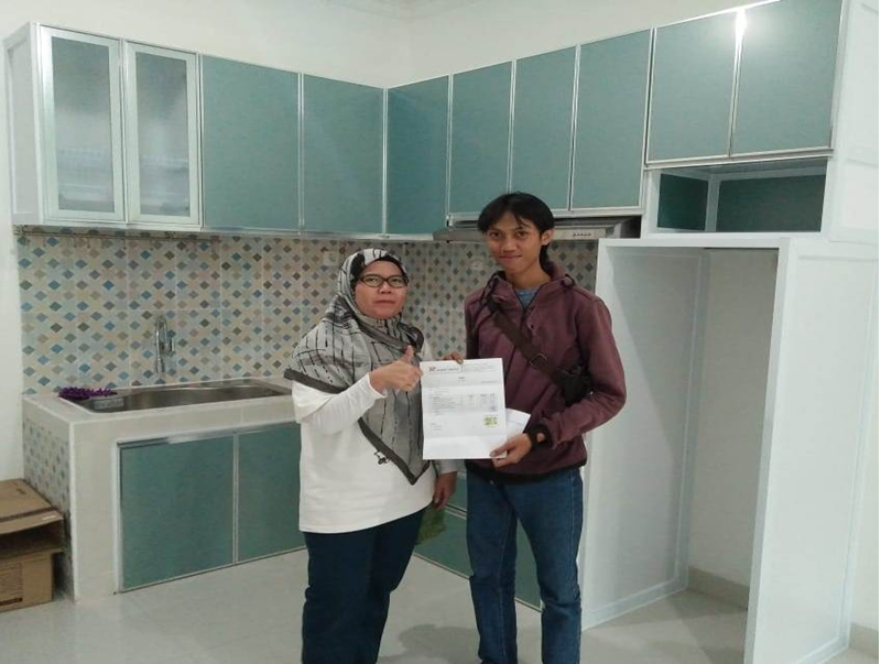 kitchen set aluminium depok project bu Atik