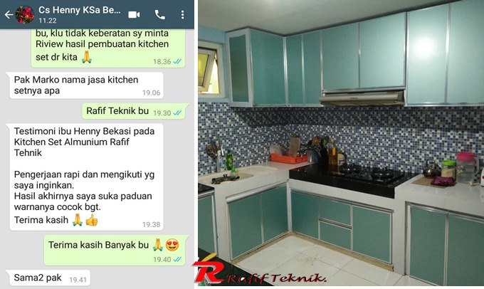 kitchen set aluminium depok