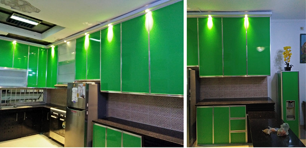 kitchen set aluminium depok