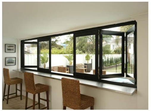 Jendela Aluminium Bi-Fold Window