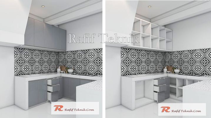 model kitchen set aluminium minimalis & mewah