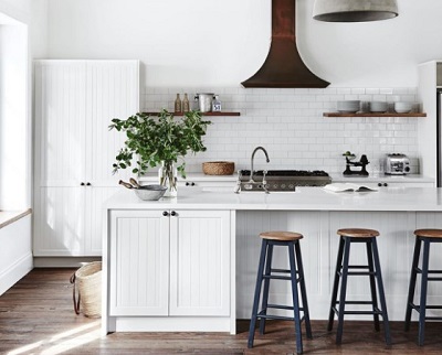 desain kitchen set rustic