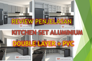Review Model Kitchen Set Aluminium double Layer di Bogor