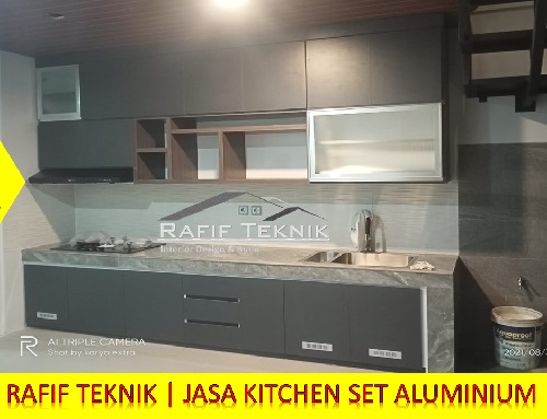 Kitchen Set Aluminium Warna Abu