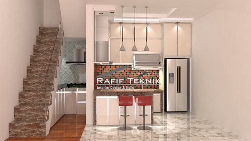 kitchen set aluminium acp serat kayu