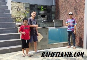 PANCURAN kolam ikan koi