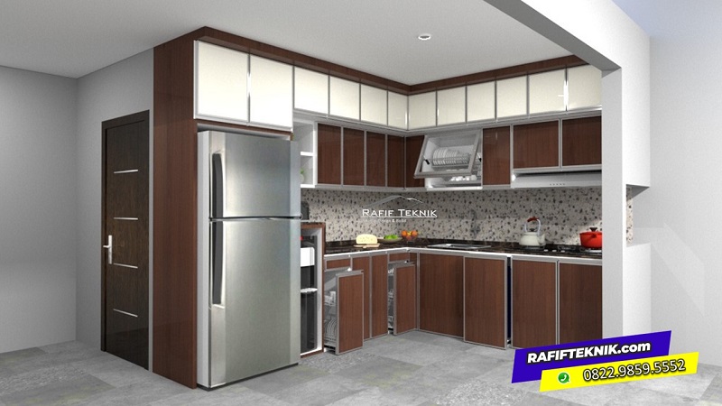 kitchen set aluminium luxury