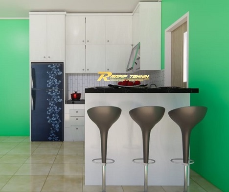 kitchen set aluminium kecil pintu pvc