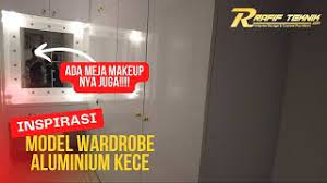 Wardrobe /Lemari Pakaian Cantik & Meja Rias Terbuat dari aluminium