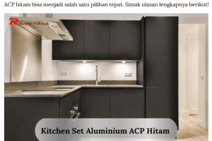Kitchen Set Aluminium Acp Hitam